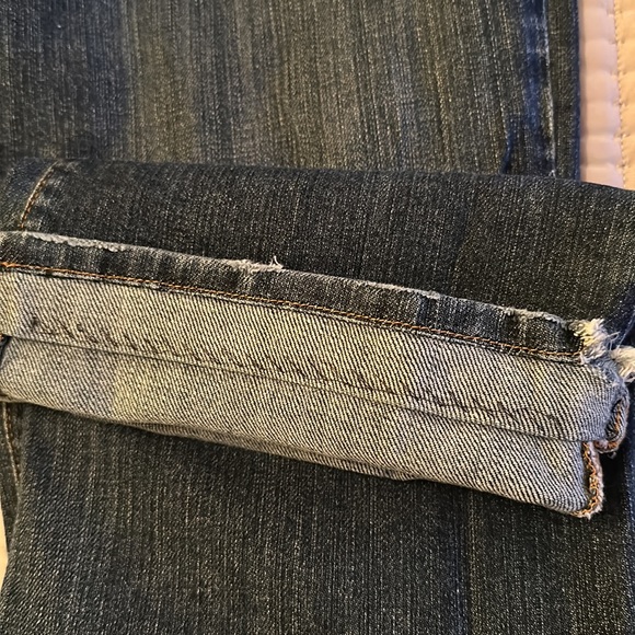 Lucky Brand men’s jeans, button fly, slim bootleg, size: waist 33, hemed to 30. - Picture 7 of 8